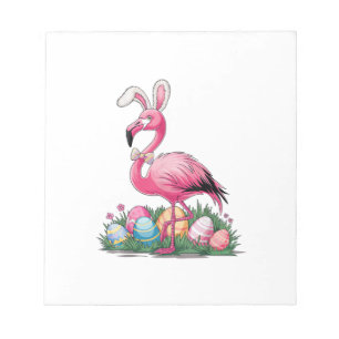Easter Flamingo T-Shirt Notepad