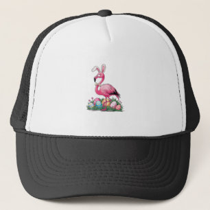 Easter Flamingo T-Shirt Trucker Hat