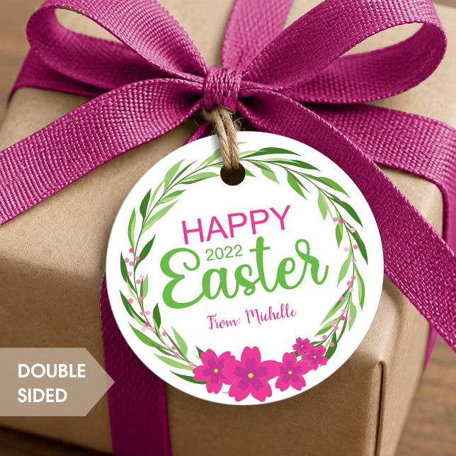 Easter Flower Round Favour Tags (Creator Uploaded)