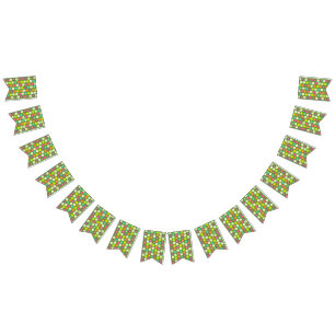 Easter Flowers Bunting Flags