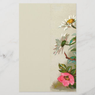 Easter Flowers Vintage Floral Art Stationery