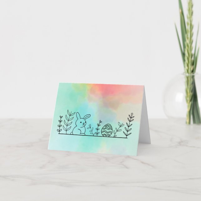 Easter Folded Greeting Card (Front)