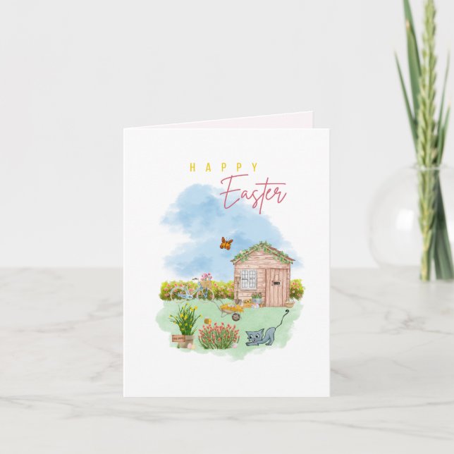 Easter Folded Holiday Card (Front)