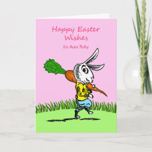 Easter for Aunt, Custom Front, Add Your Text Holiday Card