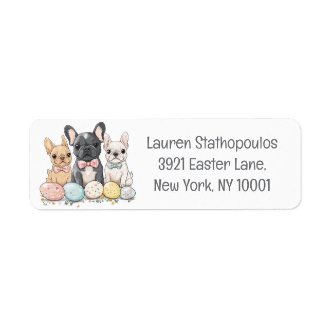 Easter French Bulldogs (Front)