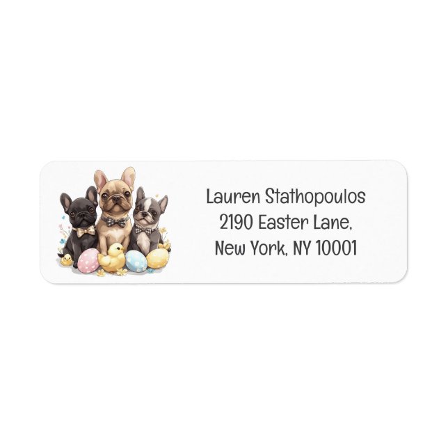 Easter French Bulldogs (Front)