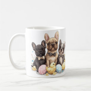 Easter French Bulldogs Coffee Mug