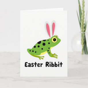 Easter Frog Fun Time Card