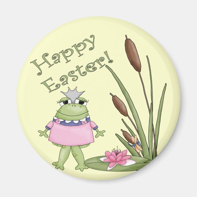 Easter Frog T shirts and Easter Gifts Magnet (Front)