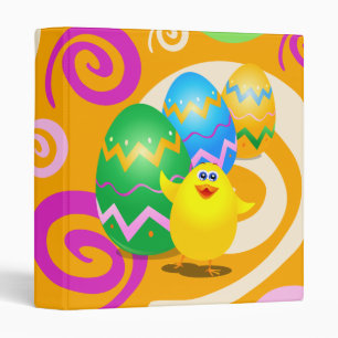 Easter funny chick, binder