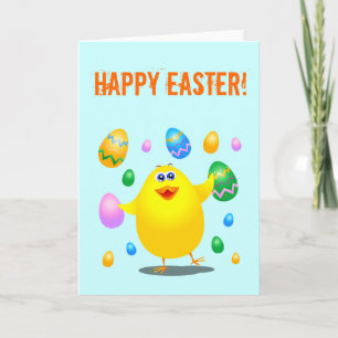 Easter funny chick  card