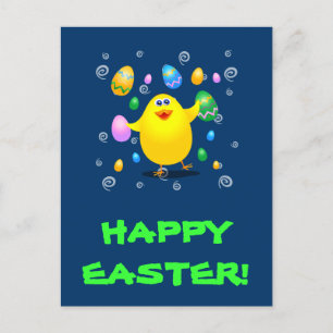 Easter funny chick postcard