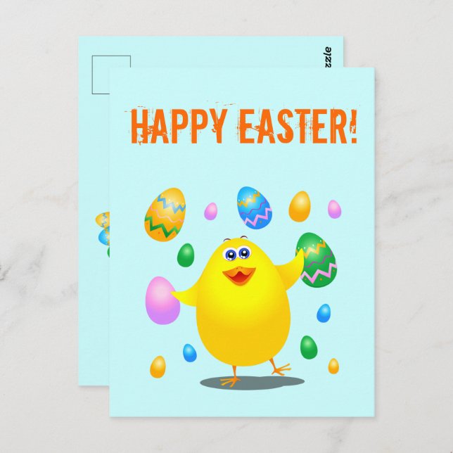 Easter funny chick  postcard (Front/Back)