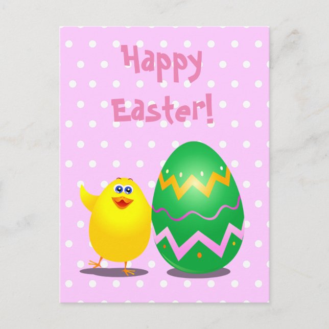 Easter funny chick postcard (Front)