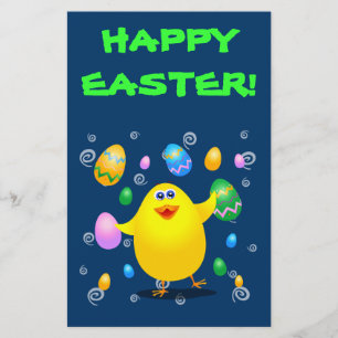 Easter funny chick stationery