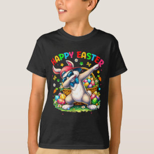 Easter Funny Dabbing Bunny Happy Easter Men Women T-Shirt