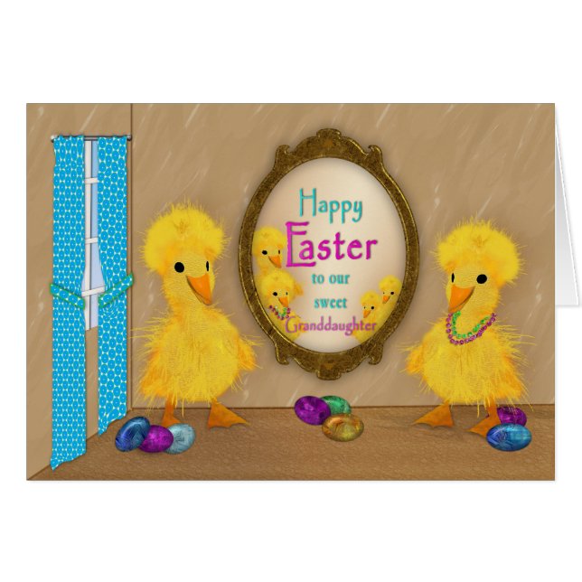 Easter - Funny Ducks -  Granddaughter (Front Horizontal)
