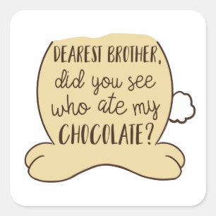 Easter Funny Typography Quote Humourous Square Sticker