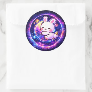 Easter Galaxy Bunny Sticker | Spring Holiday Gift