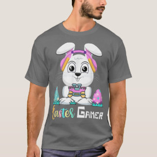 Easter Gamer Bunny Rabbit Video Game Gaming Gamer  T-Shirt