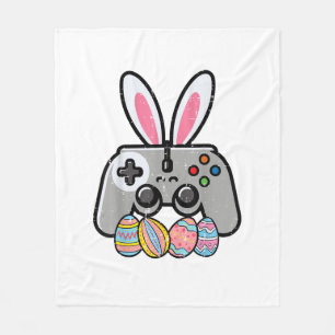 Easter Gaming Controller Bunny Ears Boys Kids Yout Fleece Blanket