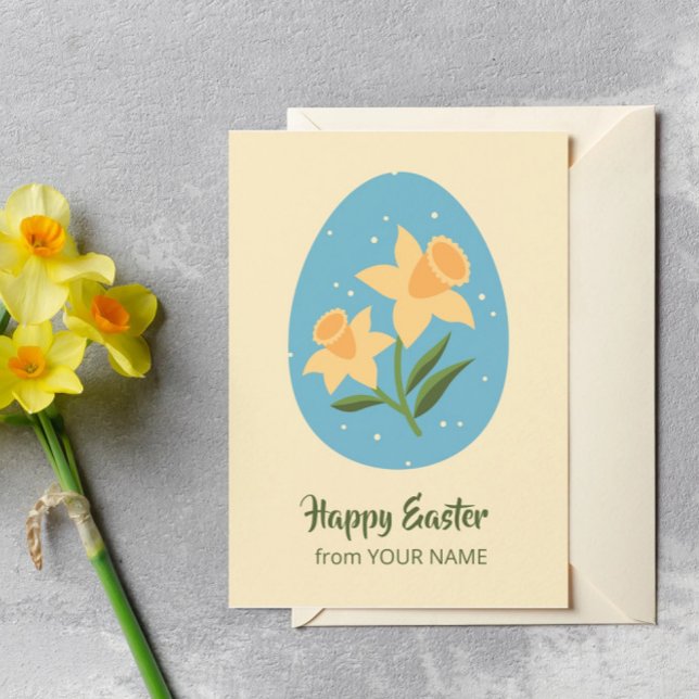 Easter Garden Daffodil Card (Creator Uploaded)