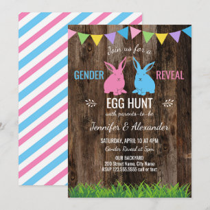 Easter Gender Reveal Invitation