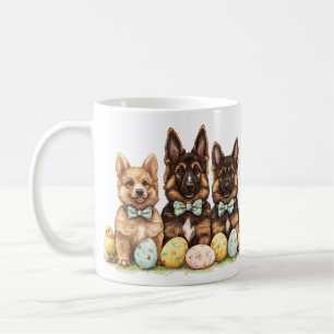 Easter German Shepherd Dogs Coffee Mug