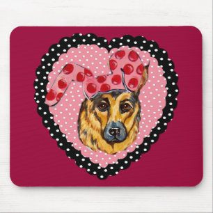 Easter German Shepherd Mouse Pad