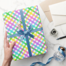 Easter Gingham 8 Wrapping Paper