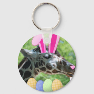 Easter Giraffe Keychain