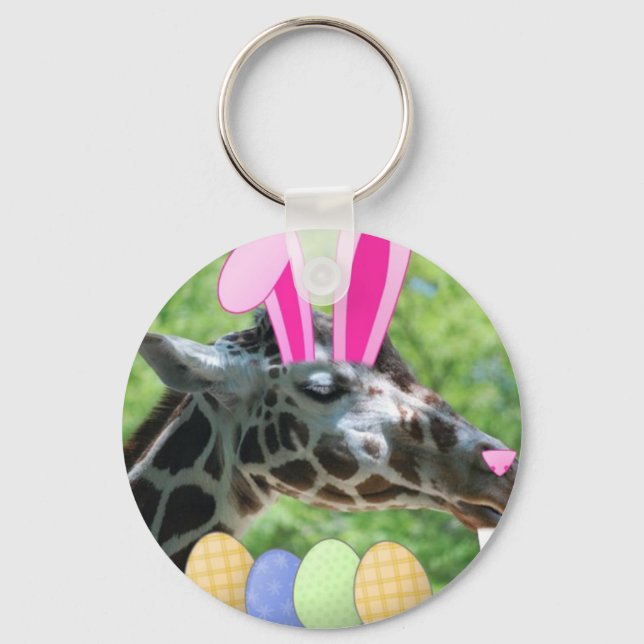 Easter Giraffe Keychain (Front)