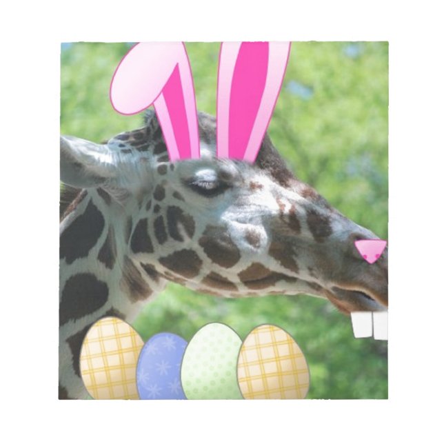 Easter Giraffe Notepad (Front)
