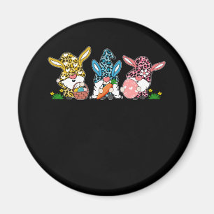 Easter Gnome Bunny Hug Egg Magnet