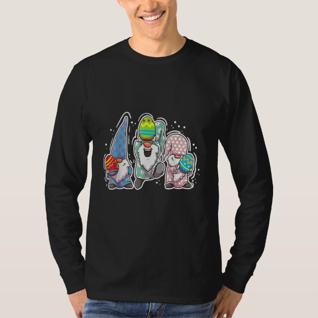 Easter Gnome Easter Egg Hunting Easter Gnome  For  T-Shirt (Front)