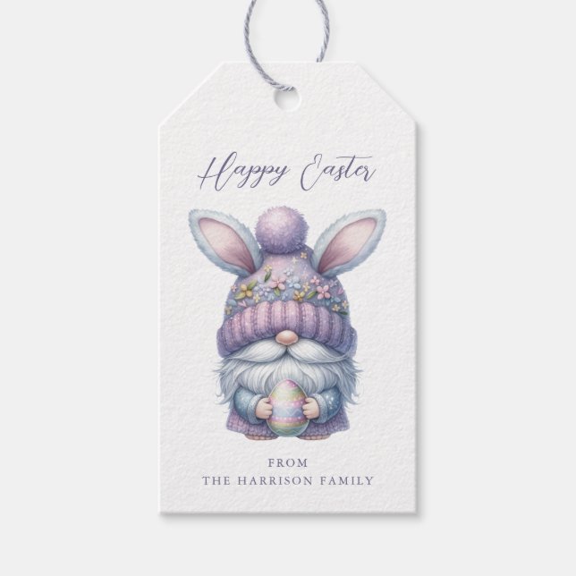 Easter Gnome Gift Tags (Front)