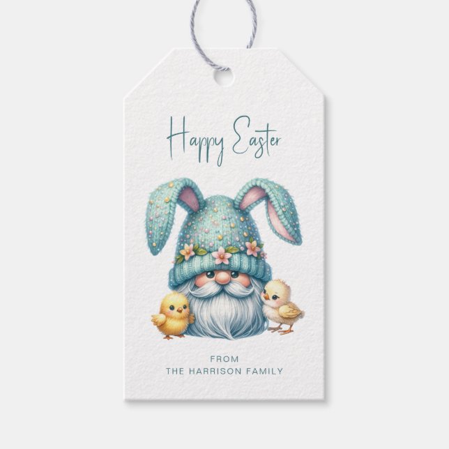 Easter Gnome Gift Tags (Front)