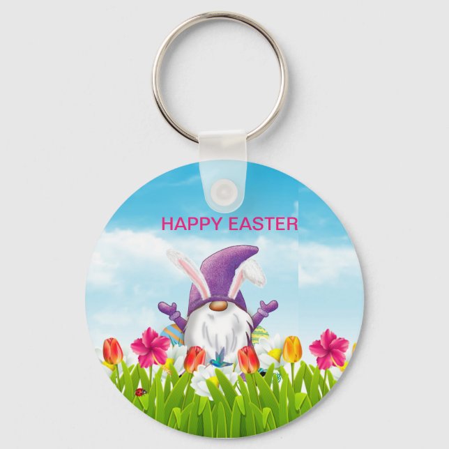 Easter Gnome    Keychain (Front)