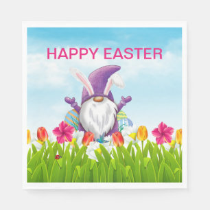Easter Gnome Napkin