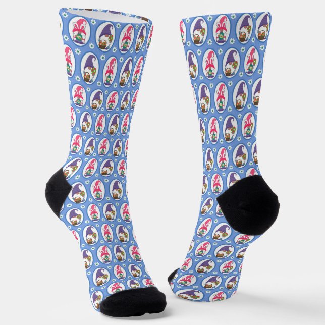 Easter Gnomes  Socks (Angled)