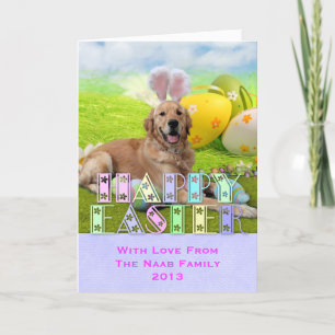 Easter - Golden Retriever - Frank Holiday Card