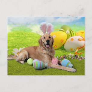 Easter - Golden Retriever - Frank Holiday Postcard