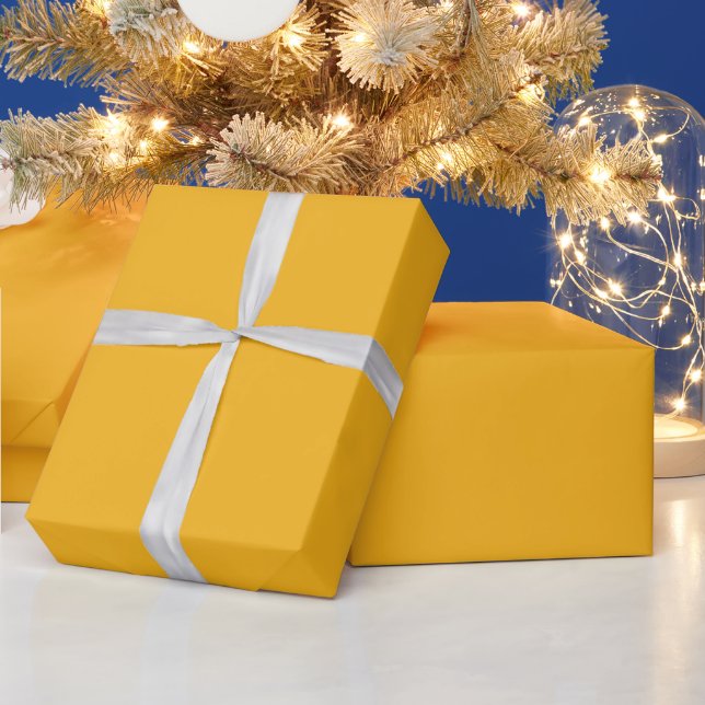Easter Golden Yellow  Wrapping Paper (Holidays)