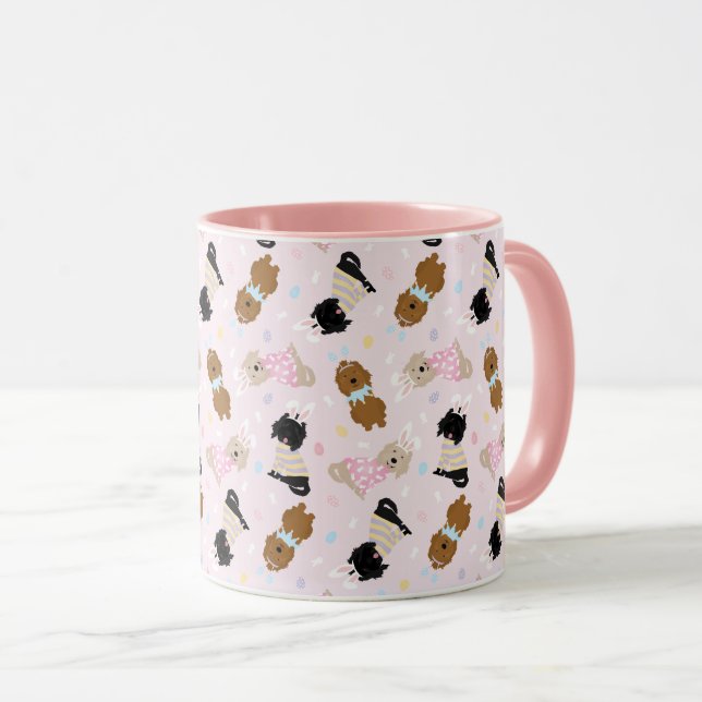 Easter Goldendoodle Dogs Mug (Front Right)