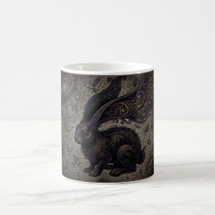 Easter Gothic Rabbit among Stars Magic Mug
