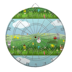 easter grass dartboard