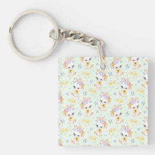 Easter Grass Keychain