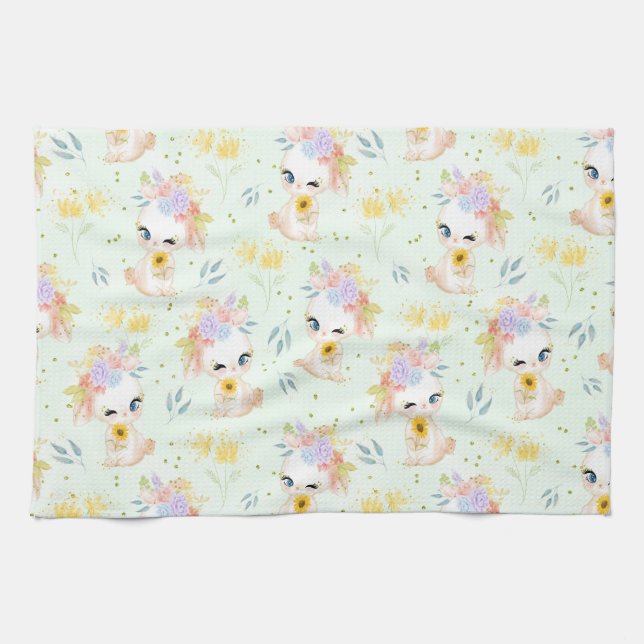 Easter Grass Kitchen Towel (Horizontal)