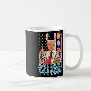 Easter Great Again Funny Trump Easter Day Bunny Ea Coffee Mug