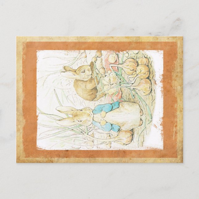 Easter Greeting card BUNNY RABBIT (Front)